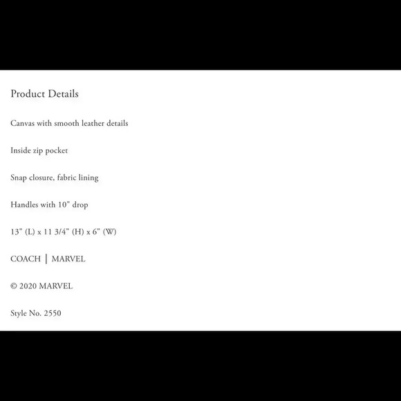 Coach Captain America Tote - Picture 6 of 6